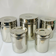 Food Storage (Dabba) Container Set - Stainless Steel