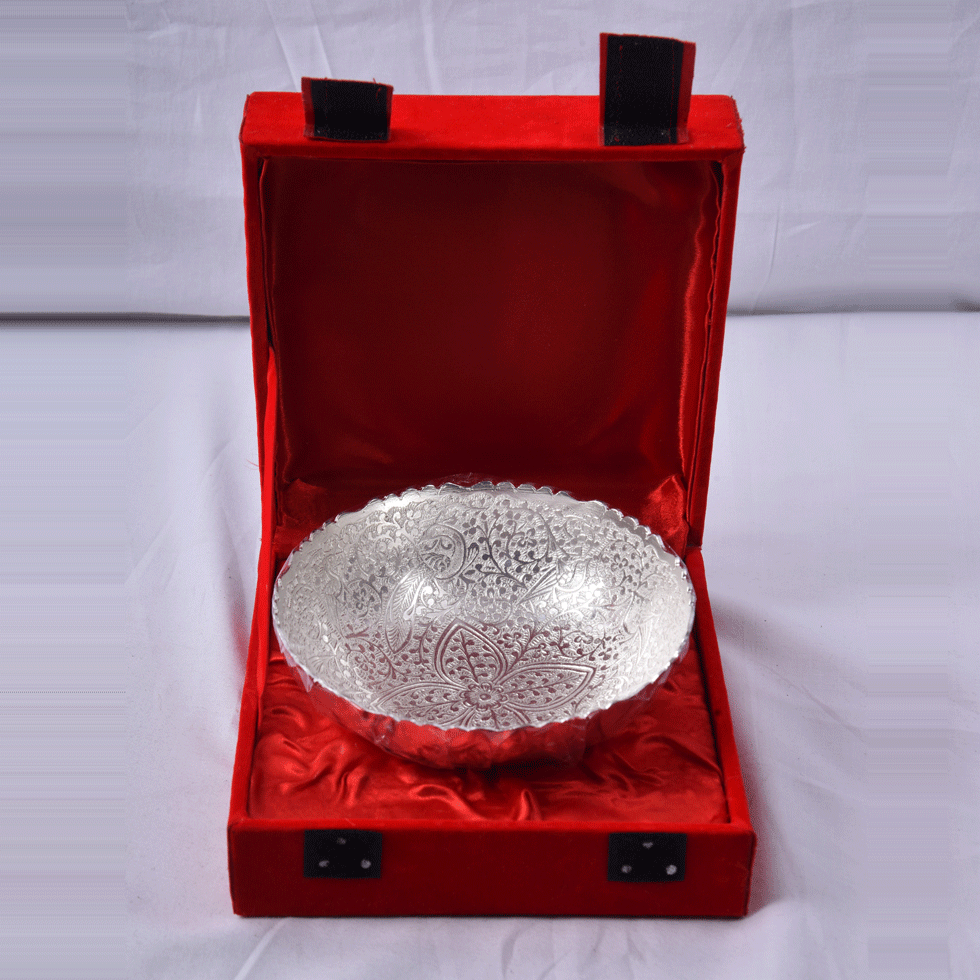 Fancy Bowl Set - German Silver 3