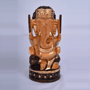 Ganesh Idol - Wooden