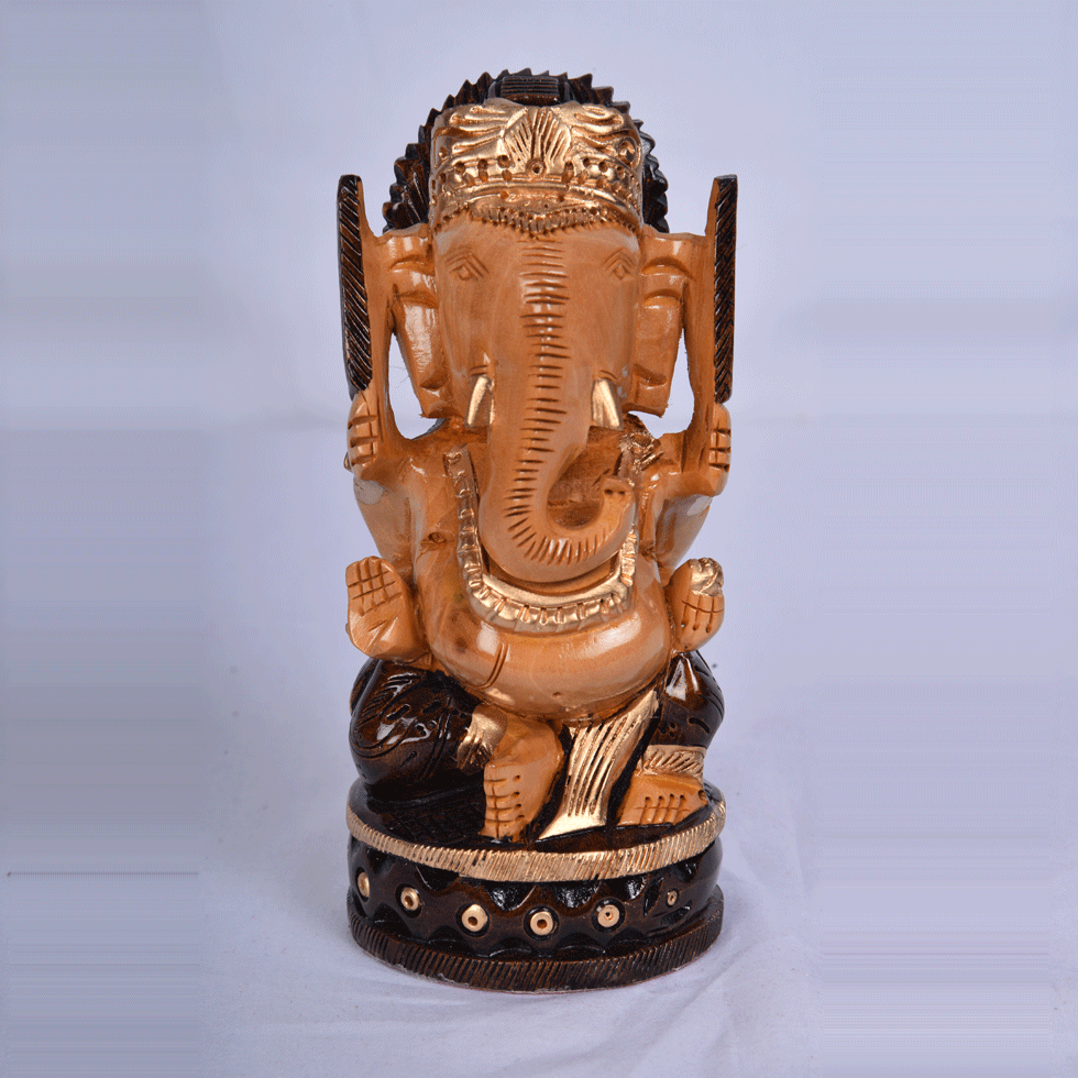 Ganesh Idol - Wooden
